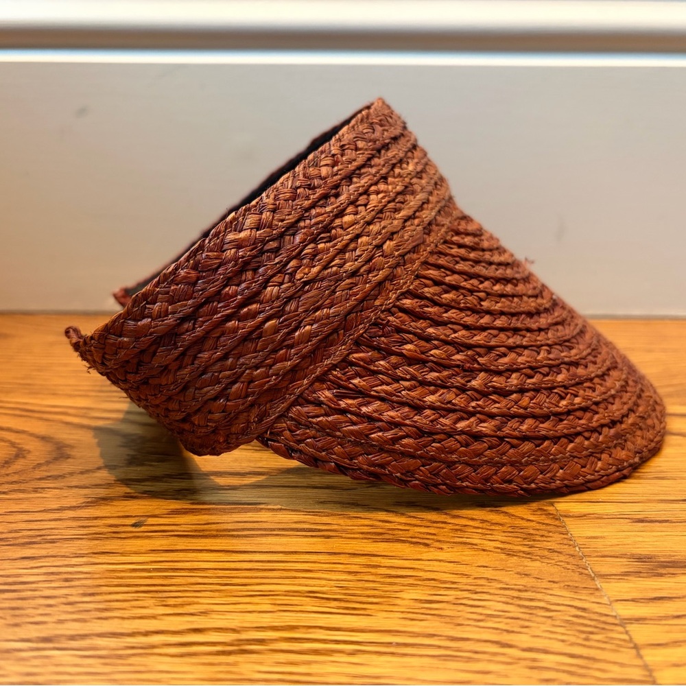 RVCA Black and Red Woven Visor
